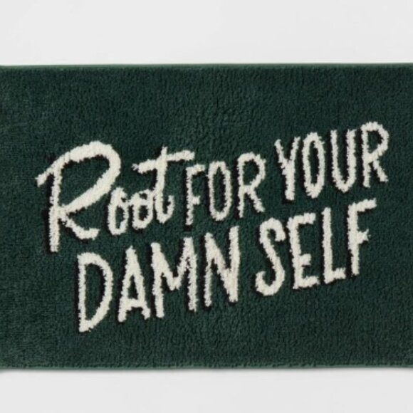 Home Essentials | Bath | Root For Your Damn Self Green Rug New | Poshmark